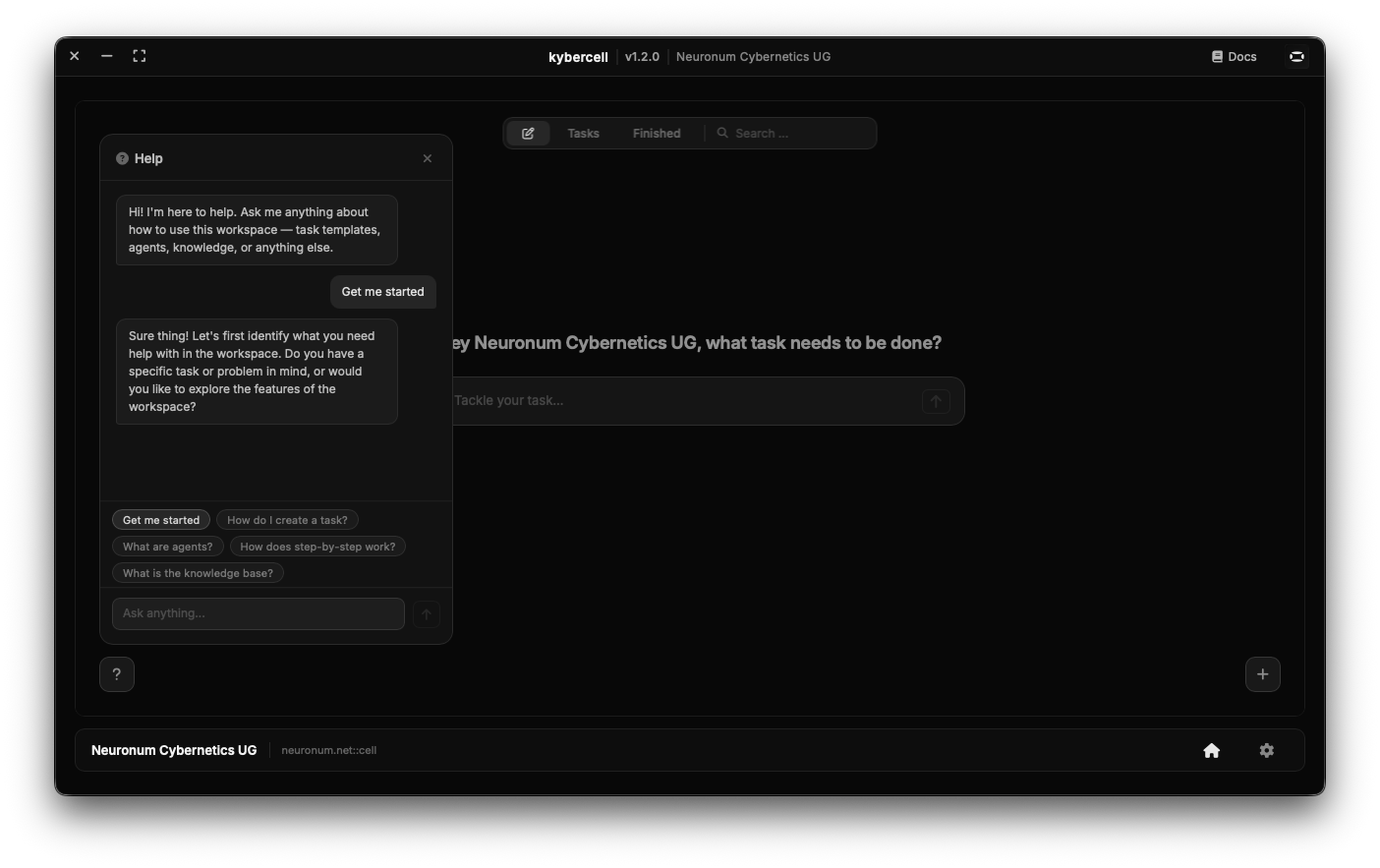 kybercell agent GUI